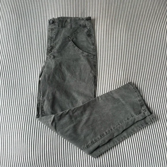 Anthropologie - Amadi Gray Straight-leg Pants - Size M - Picture 1 of 4